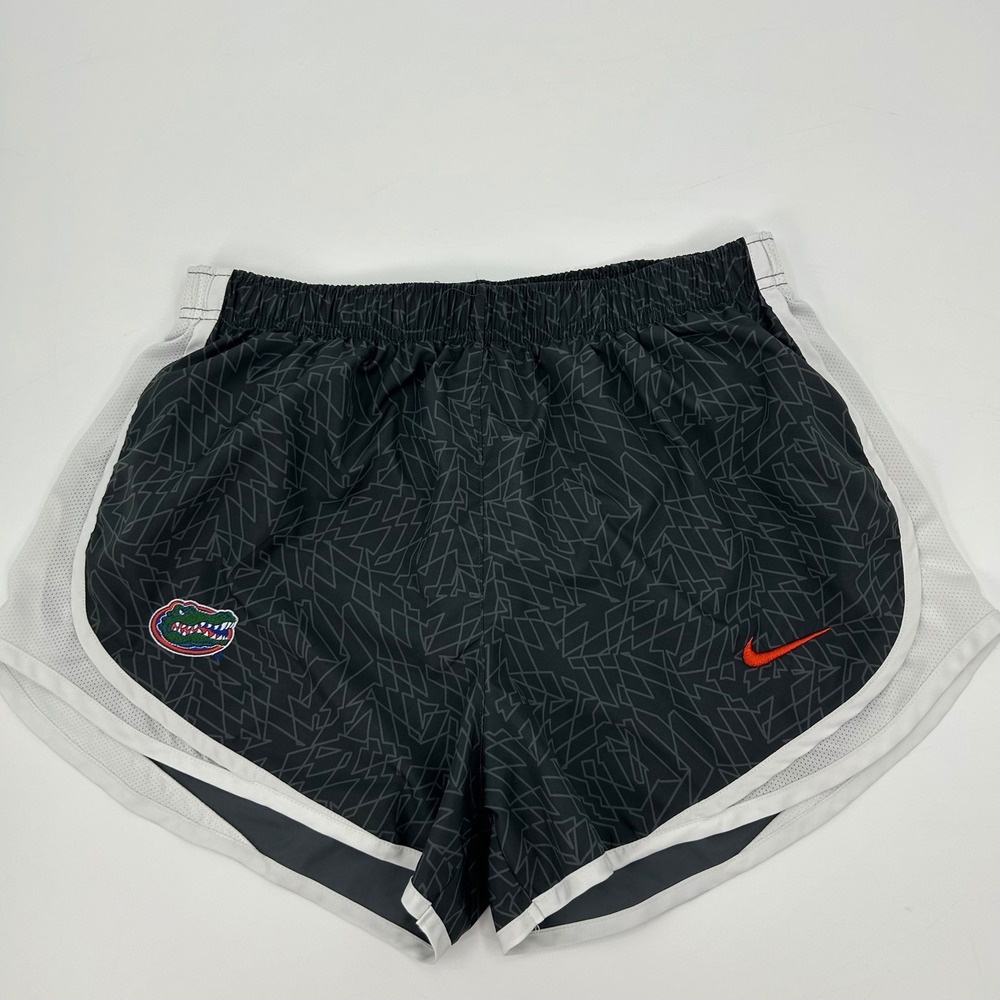 Nike Dri-FIT Florida Gators Running Shorts Black Grey Geometric Womens Large‎